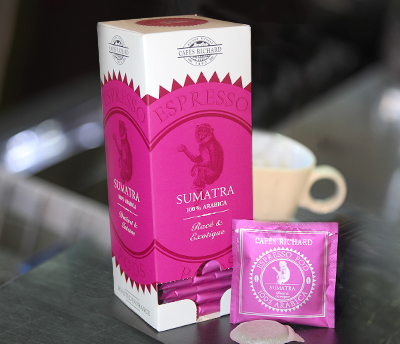 Machine Ventura rouge pour Capsules Premium Cafés Richard