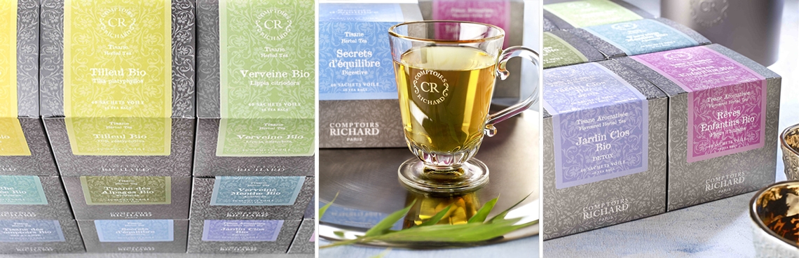 Organic VERBENA Herbal Tea - by Comptoirs Richard : Cafés Richard – Paname  Coffee & Tea Importers